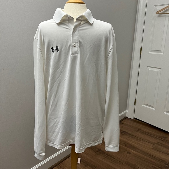 Under Armour Other - Under Armour Long sleeve White Polo